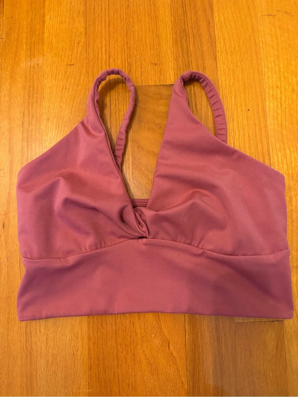 Zella Dusty Rose V-Neck Sports Bralette